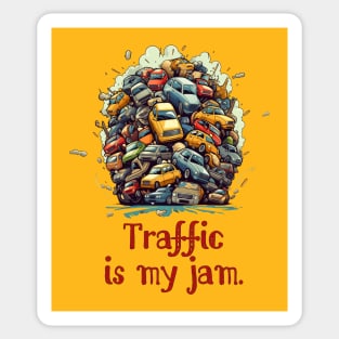 Traffic is My Jam Sticker